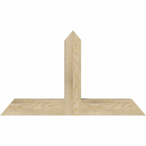 Ekena Millwork Portland Rough Sawn Timber Gable Bracket, Douglas Fir, 36"W x 21"H x 4"D x 4"F, 14/12 Pitch GBW036X21X0404POR00RDF - main